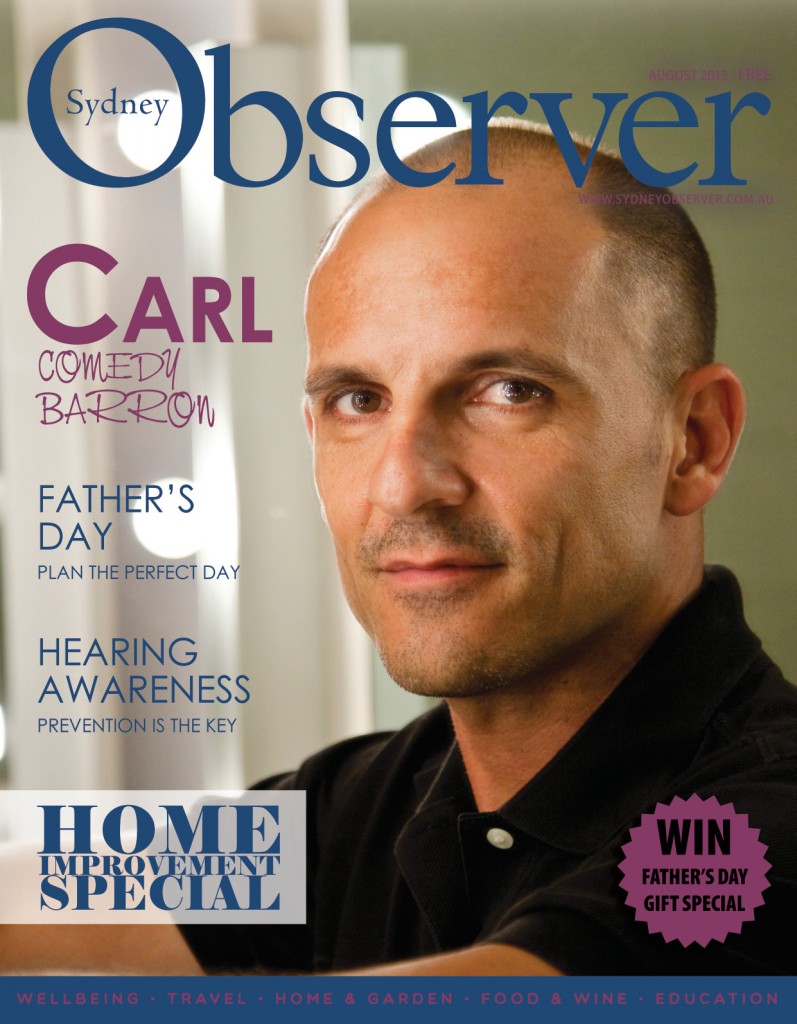 Sydney Observer October 2015 cover with Carl Barrow