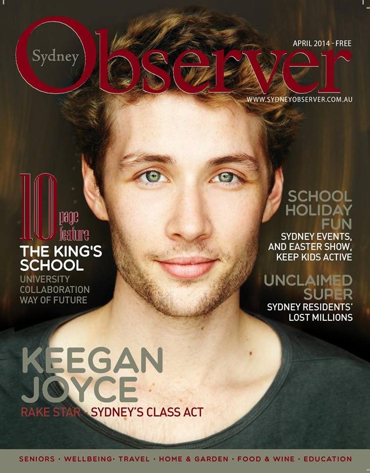  Sydney Observer April 2014 cover with Keegan Joyce