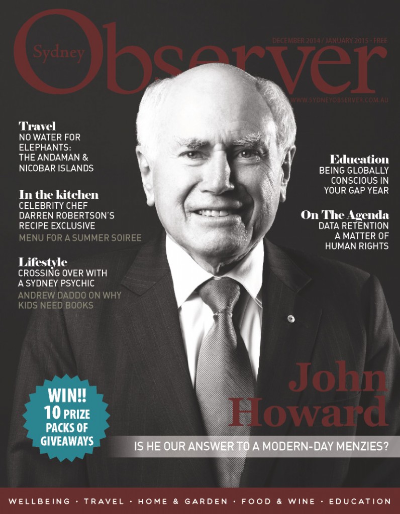 Sydney Observer December 2014 / January 2015 cover with John Howard