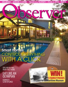 Sydney Observer July 2012 cover issue with Smart Homes.