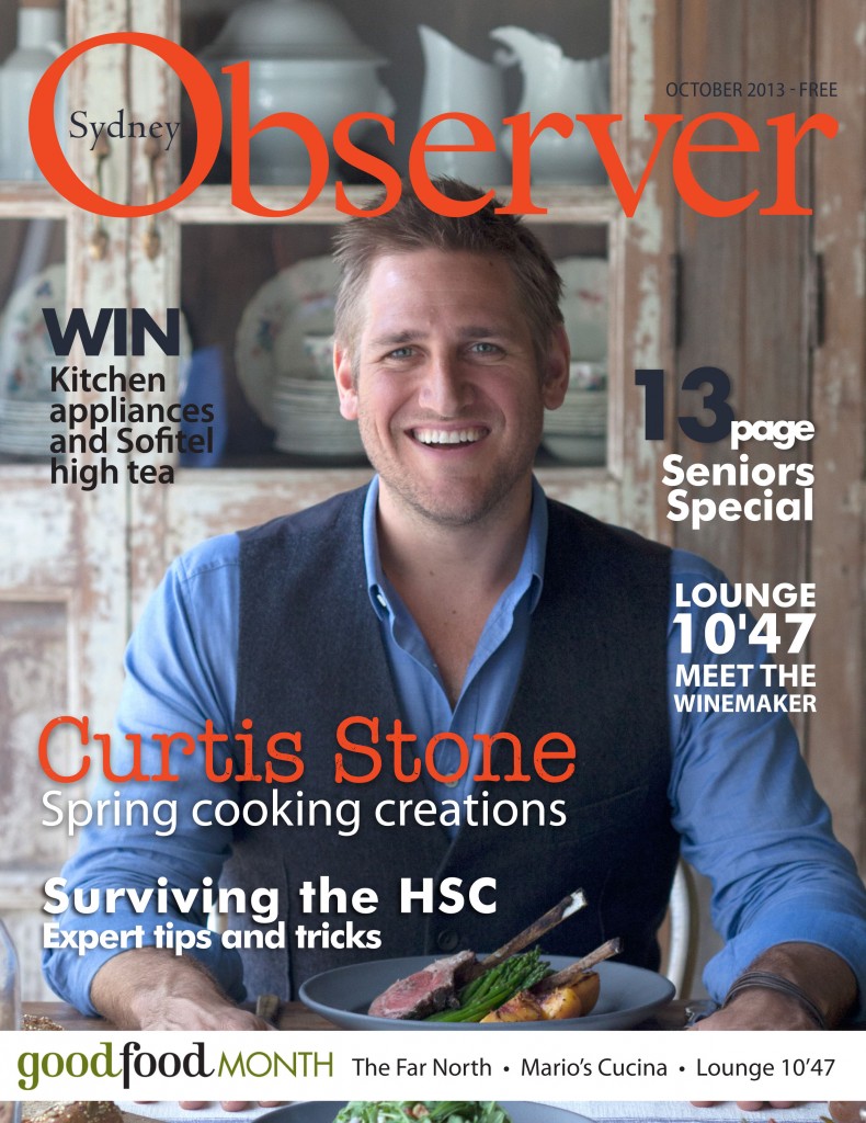 Sydney Observer  October 2013 cover issue with Curtis Stone.