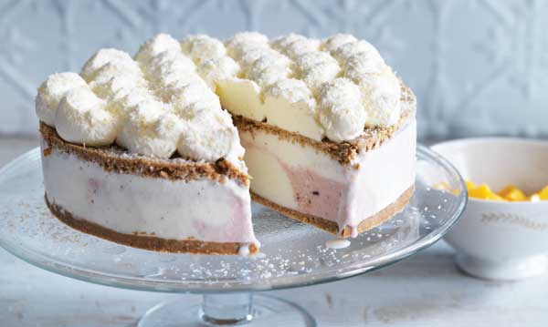 A taste of summer: tropical ice-cream cake