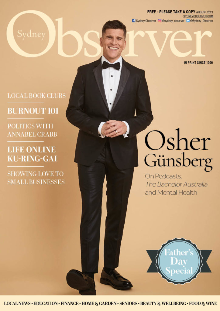 SO August 2021 issue cover, Osher Günsberg.